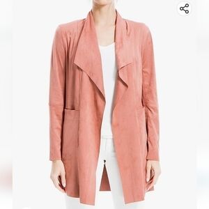 MAX STUDIO faux suede open front jacket xs